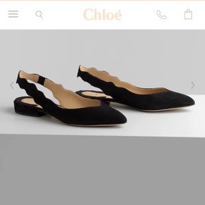 ❗️SALE❗️NIB Chloe Laurena Slingback in Black Suede